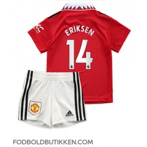 Manchester United Christian Eriksen #14 Hjemmebanetrøje Børn 2022-23 Kortærmet (+ Korte bukser)